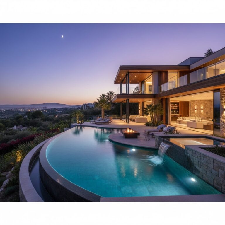 וילה עם בריכה